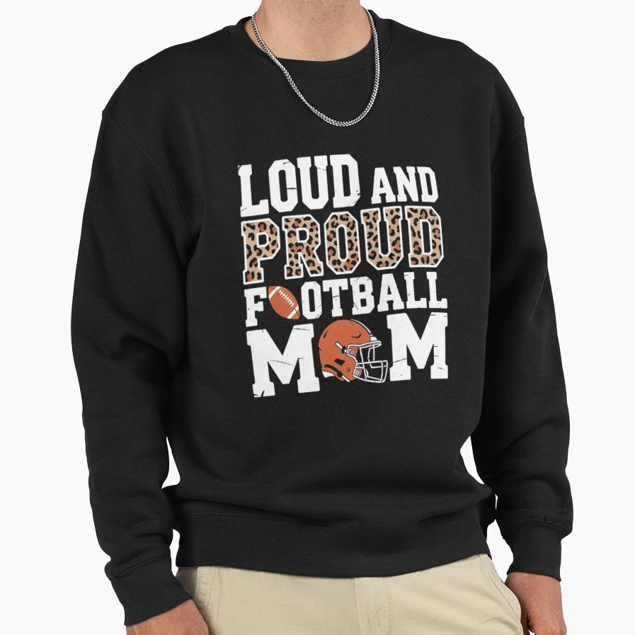 Leopard Loud Proud American Sweatshirt - Custom Art Print for Adults - T-Shirt, Sweatshirt, Hoodie