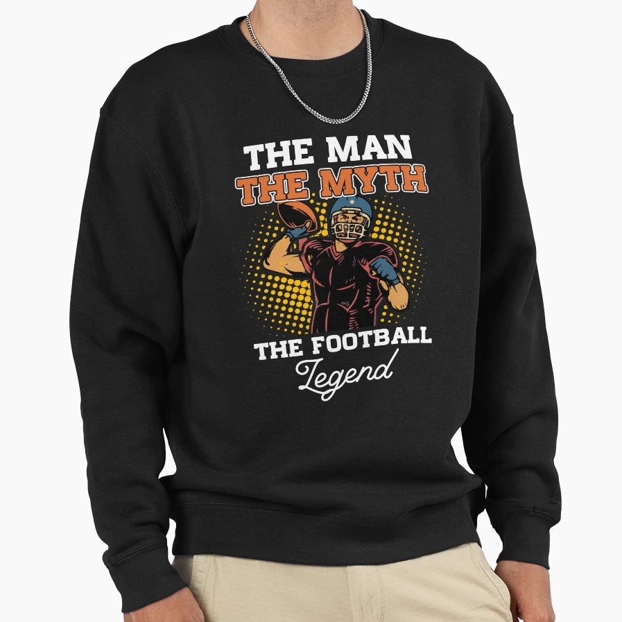 American Football Football Legend Sweatshirt - Graphic Print Men Women - T-Shirt, Sweatshirt, Hoodie