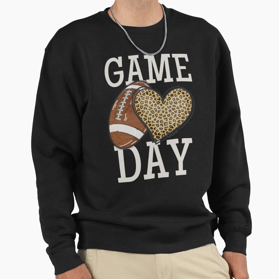 Game Day Fun American Football Sweatshirt - Graphic Print for Adults - T-Shirt, Sweatshirt, Hoodie