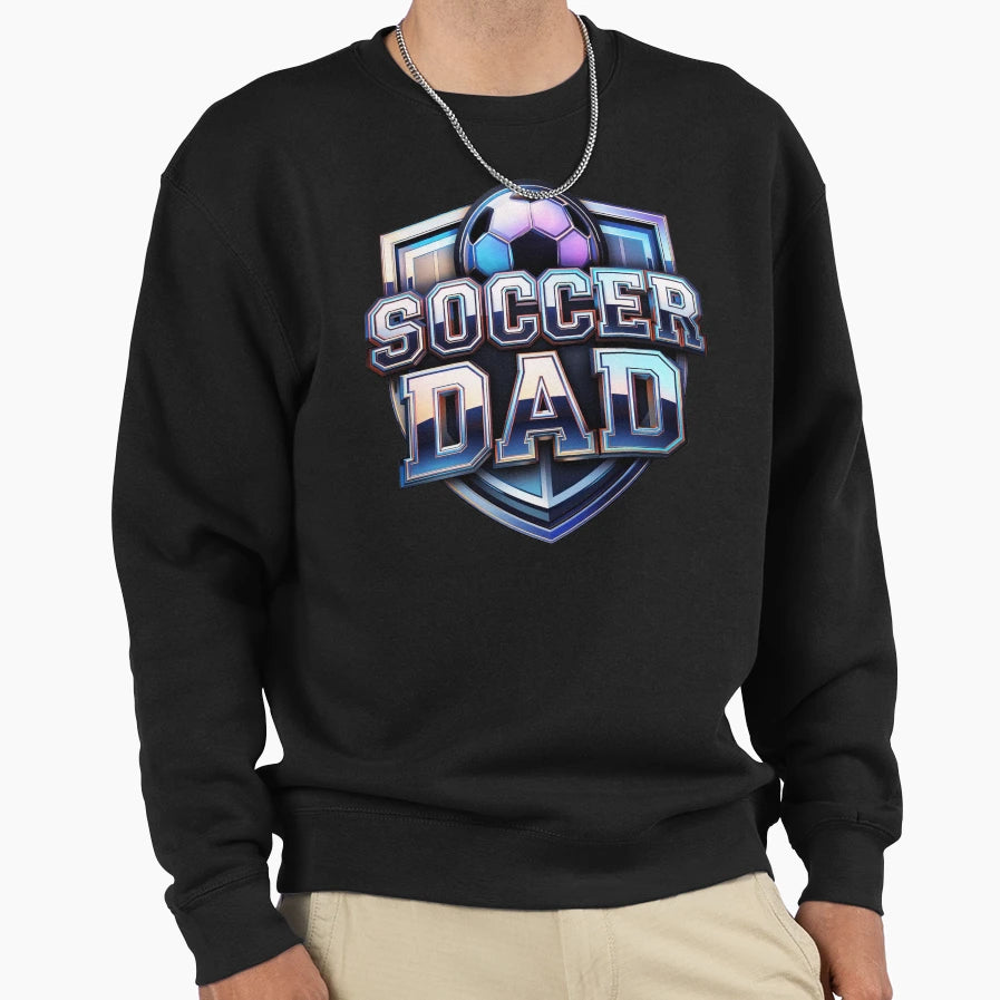 Soccer Dad Sweatshirt - Minimalist Print Men Women - T-Shirt, Sweatshirt, Hoodie