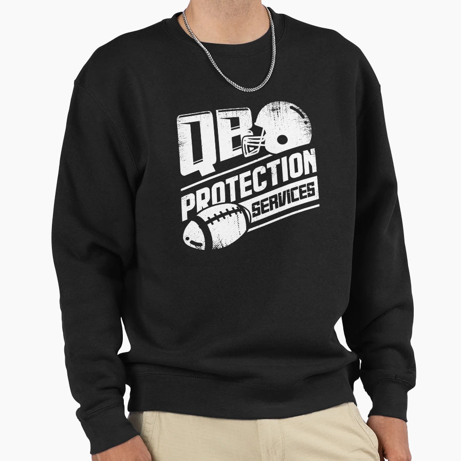 Qb Protection Services Offensive Sweatshirt - Novelty Apparel Men Women - T-Shirt, Sweatshirt, Hoodie