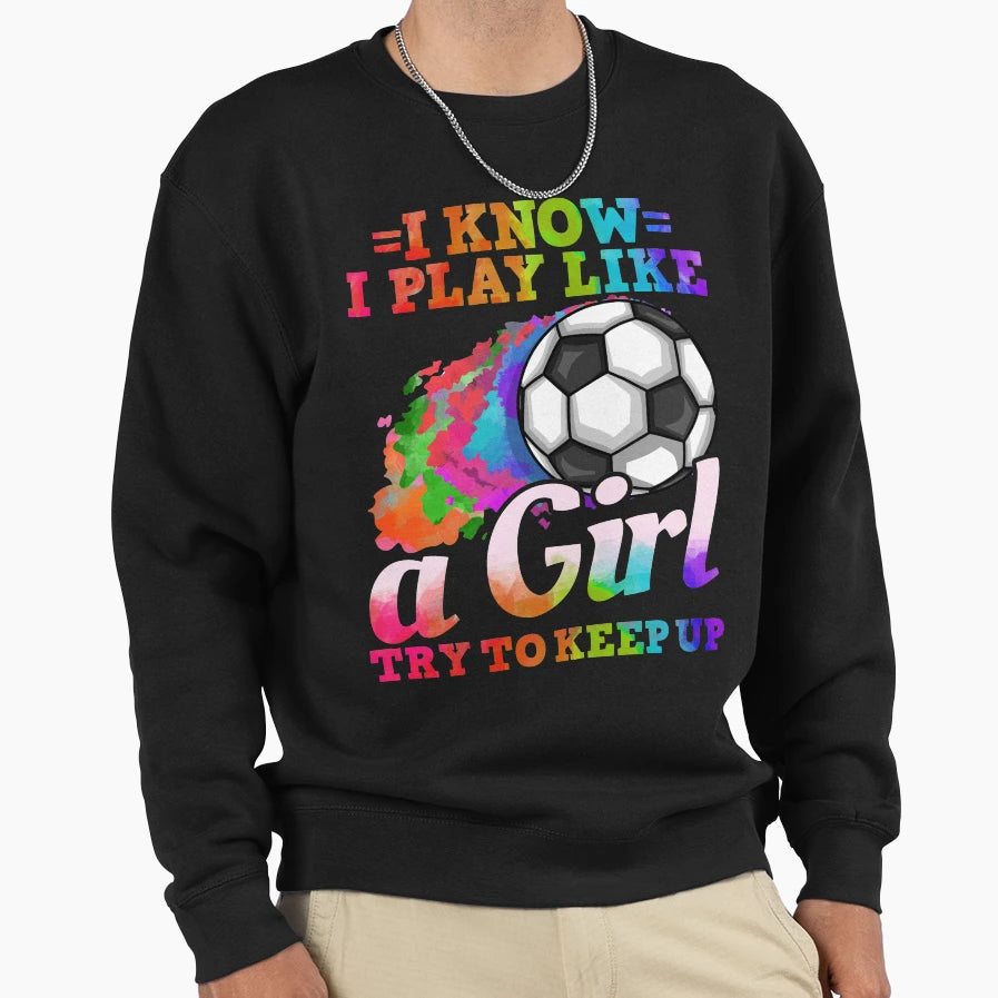 Soccer Sports Soccer Player Sweatshirt - Graphic Print for Adults - T-Shirt, Sweatshirt, Hoodie