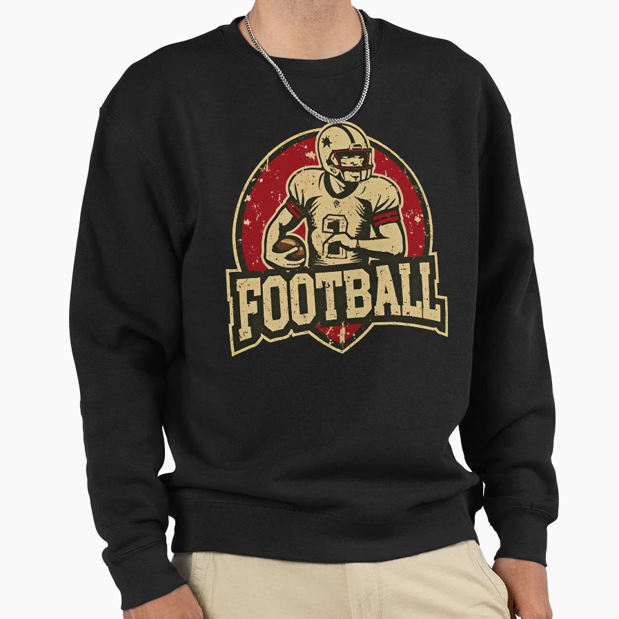 Football Sports Logo Sweatshirt - Custom Art Print Unisex - T-Shirt, Sweatshirt, Hoodie
