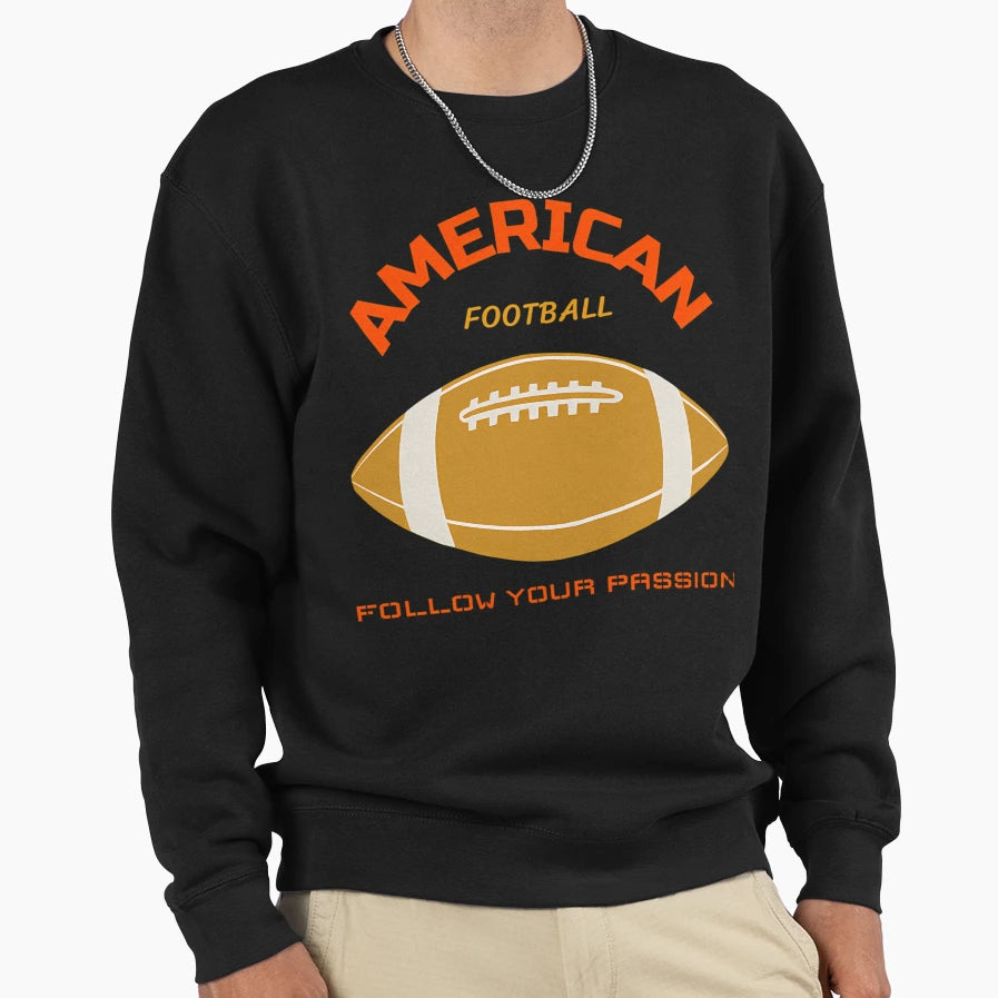 American Football Follow Your Sweatshirt - Minimalist Print for Adults - T-Shirt, Sweatshirt, Hoodie