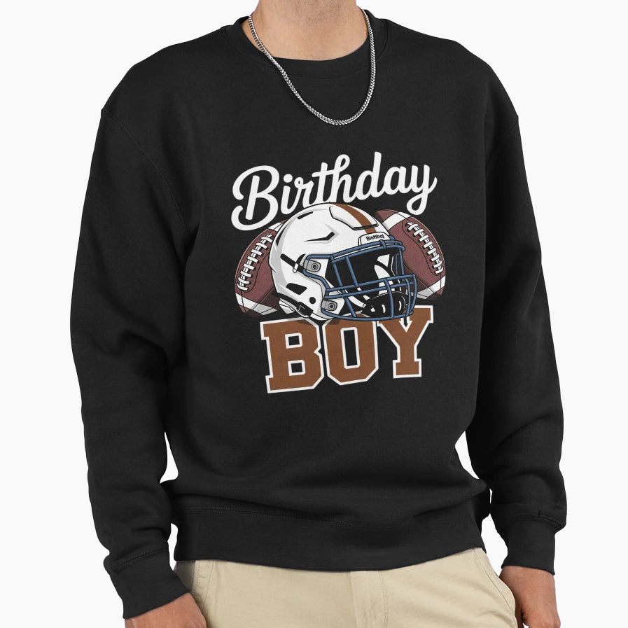 Birthday Football Birthday Party Sweatshirt - Unique Graphic Unisex - T-Shirt, Sweatshirt, Hoodie