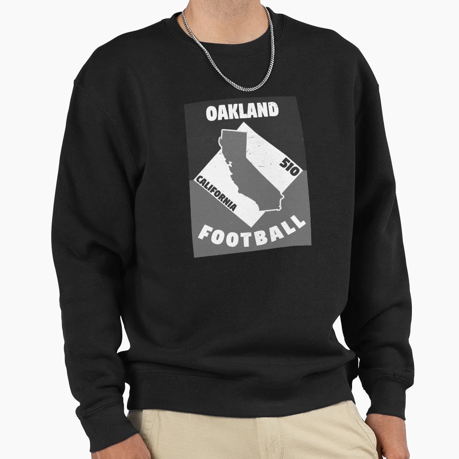 Oakland Football Sweatshirt - Streetwear Style Unisex - T-Shirt, Sweatshirt, Hoodie