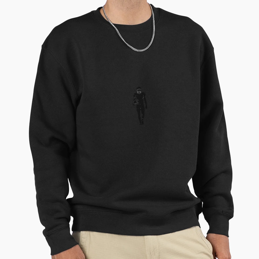 American Football Player Silhouette Sweatshirt - Trendy Graphic Men Women - T-Shirt, Sweatshirt, Hoodie