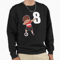 Awesome Soccer Player Number 8 Soccer Sweatshirt - Graphic Print Men Women - T-Shirt, Sweatshirt, Hoodie