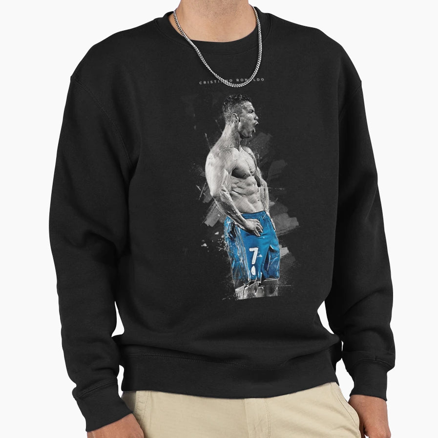 Abstract Football Player Sweatshirt - Unique Graphic for Adults - T-Shirt, Sweatshirt, Hoodie