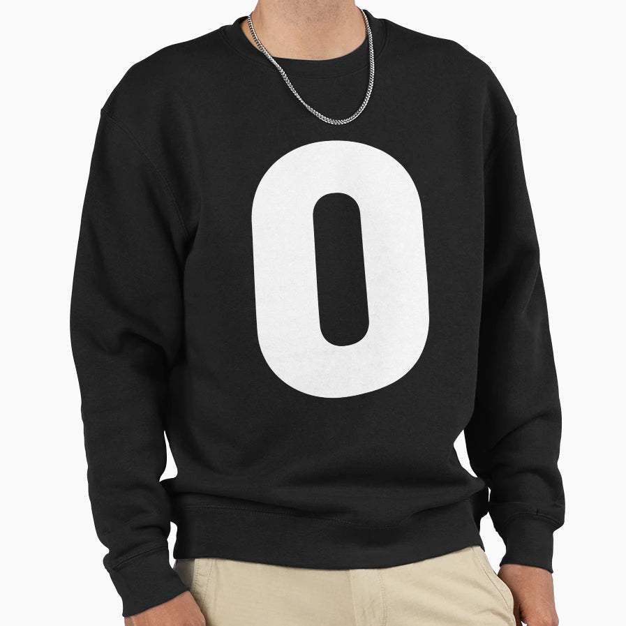 Number 0 Sweatshirt - Custom Art Print for Adults - T-Shirt, Sweatshirt, Hoodie