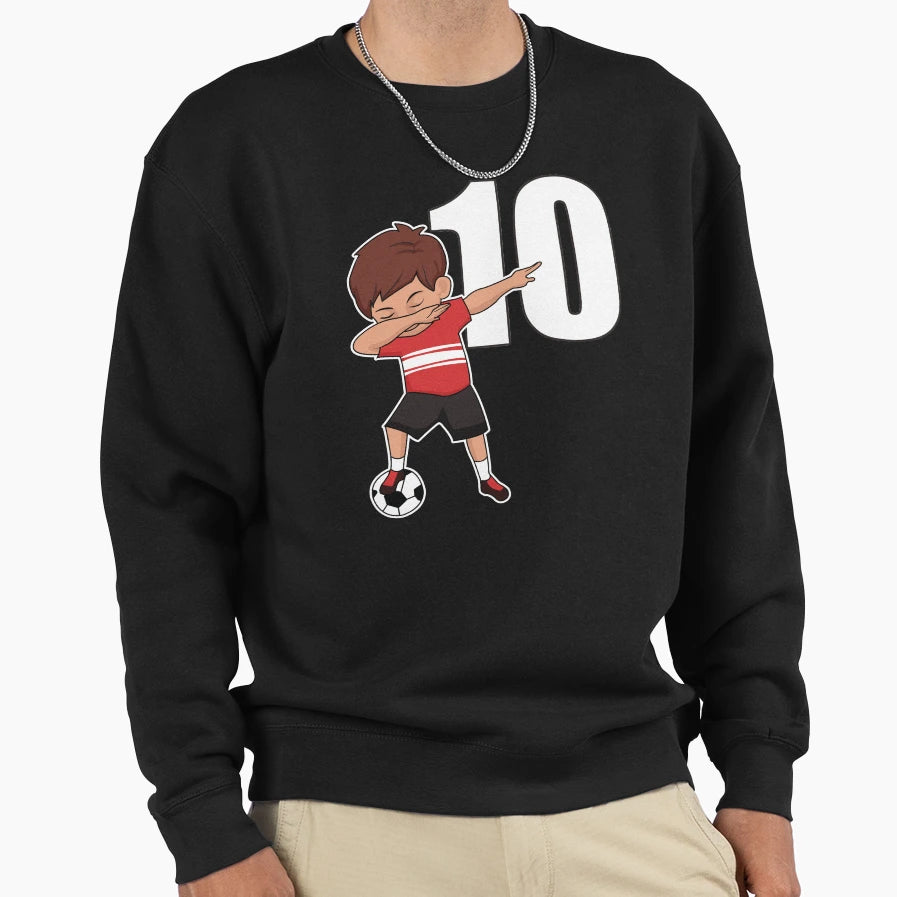 Awesome Soccer Player Number 10 Soccer Sweatshirt - Unique Graphic Unisex - T-Shirt, Sweatshirt, Hoodie