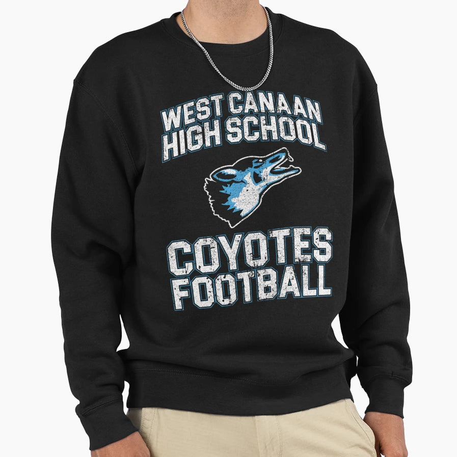 West Canaan High School Coyotes Sweatshirt - Graphic Print for Adults - T-Shirt, Sweatshirt, Hoodie