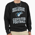 West Canaan High School Coyotes Sweatshirt - Graphic Print for Adults - T-Shirt, Sweatshirt, Hoodie