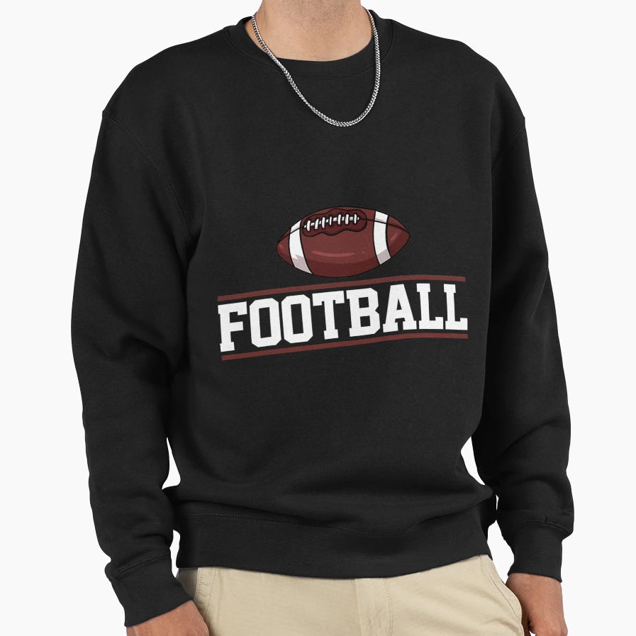 Football Player Sweatshirt - Minimalist Print for Adults - T-Shirt, Sweatshirt, Hoodie