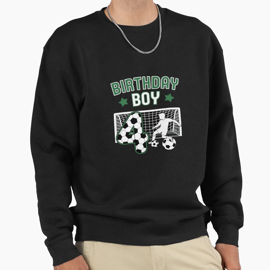 Soccer Ball 4Th Birthday 4 Year Old Sweatshirt - Fun Novelty Design Unisex - T-Shirt, Sweatshirt, Hoodie