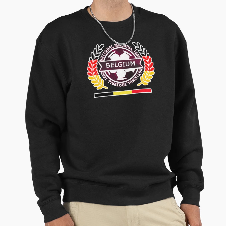 Belgium New Football Supporters And Sweatshirt - Unique Graphic for Adults - T-Shirt, Sweatshirt, Hoodie