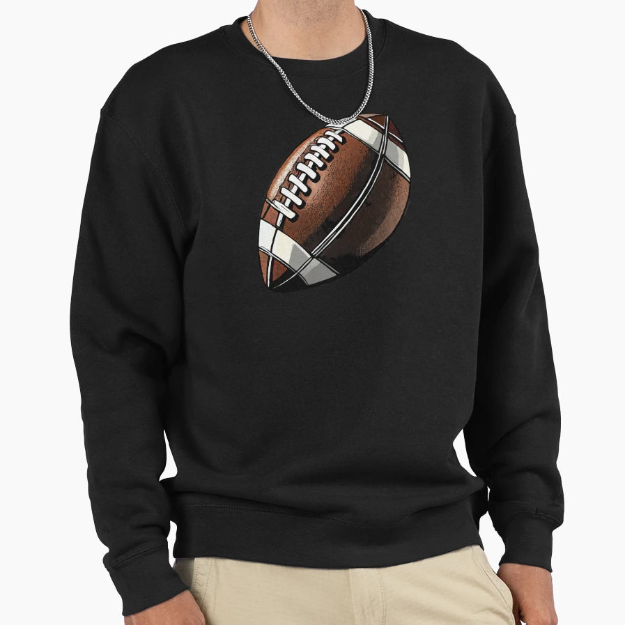 Football Sweatshirt - Minimalist Print Men Women - T-Shirt, Sweatshirt, Hoodie