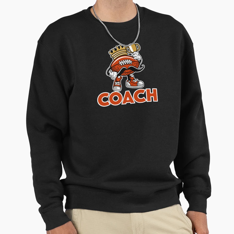 American Football Coach Gift Sweatshirt - Minimalist Print Unisex - T-Shirt, Sweatshirt, Hoodie