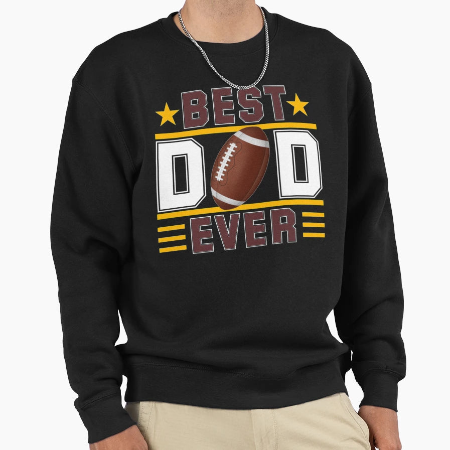 Best Dad Ever American Football Washington T-Shirt - Trendy Graphic Unisex - T-Shirt, Sweatshirt, Hoodie