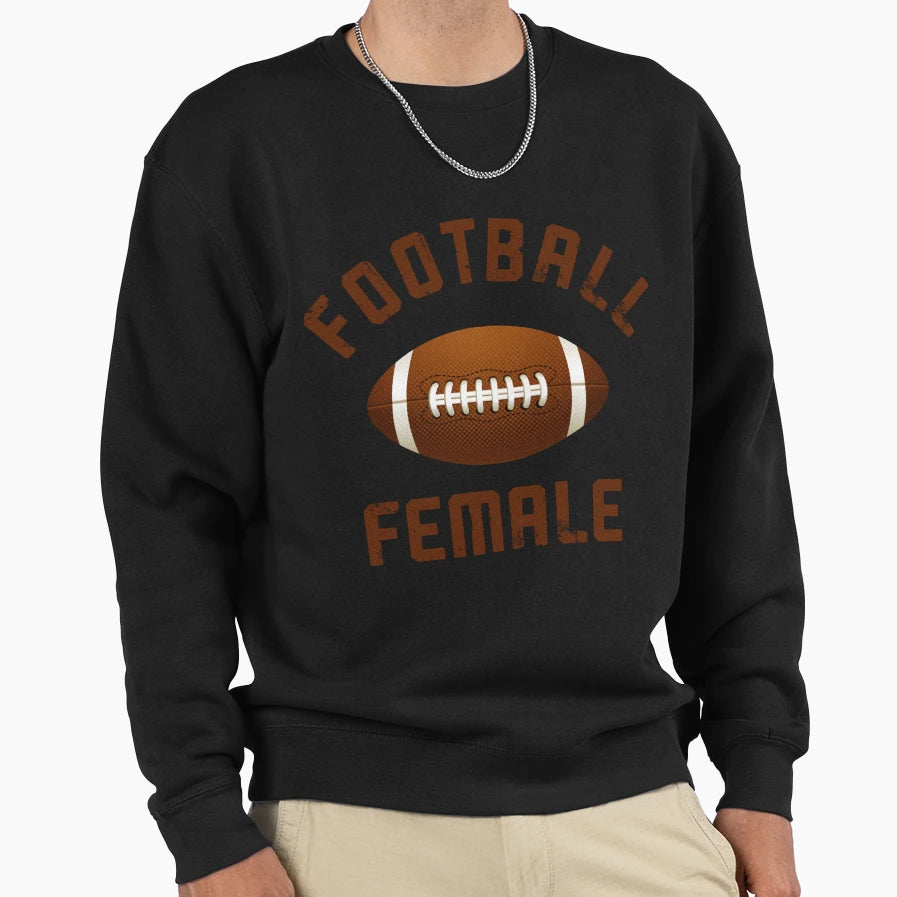 Football Female 3 Sweatshirt - Minimalist Print Men Women - T-Shirt, Sweatshirt, Hoodie