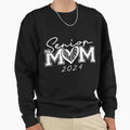 Senior 2024 Mom Graduate Heart Sweatshirt - Custom Art Print Men Women - T-Shirt, Sweatshirt, Hoodie