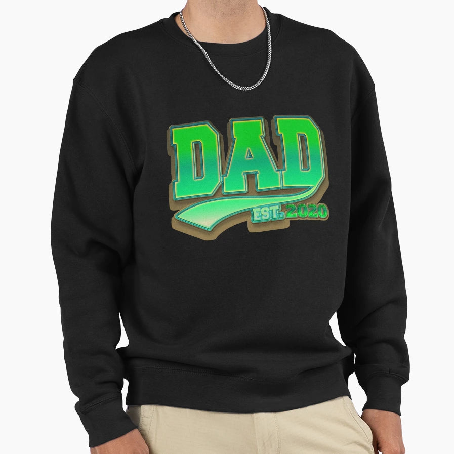Dad Est 2020 Father To Be Gift Sweatshirt - Fun Novelty Design Unisex - T-Shirt, Sweatshirt, Hoodie