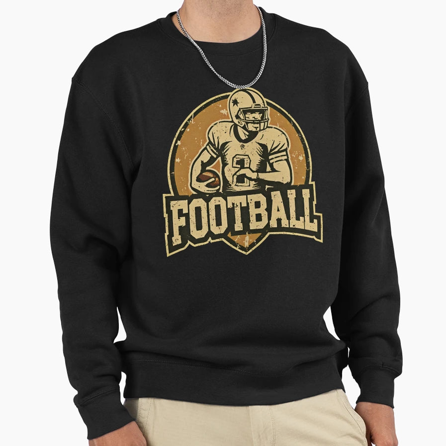 Football Sports Logo Sweatshirt - Graphic Print Men Women - T-Shirt, Sweatshirt, Hoodie
