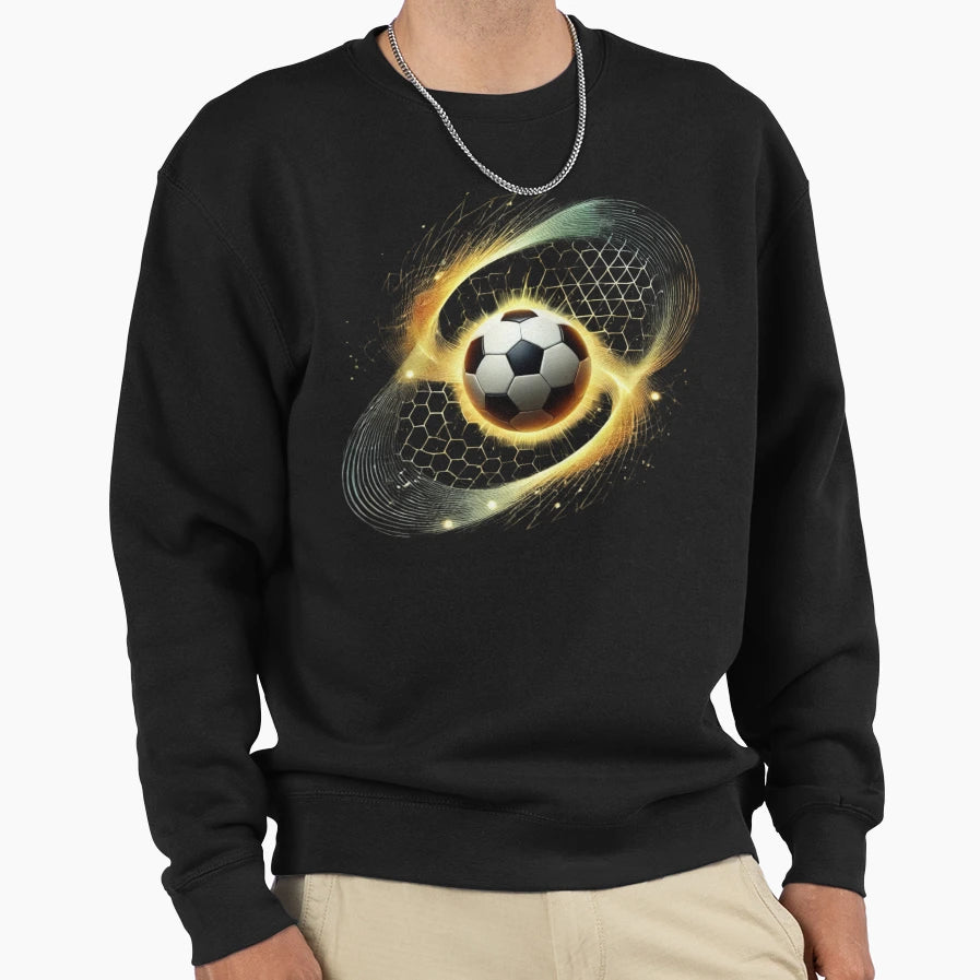 Football Soccer Pulse Golden Impact Sweatshirt - Unique Graphic Unisex - T-Shirt, Sweatshirt, Hoodie