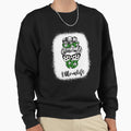 Bleached Messy Bun Hair Wearing Sweatshirt - Novelty Apparel for Adults - T-Shirt, Sweatshirt, Hoodie