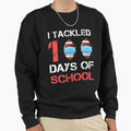 Football American Funny 100 Days Sweatshirt - Graphic Print for Adults - T-Shirt, Sweatshirt, Hoodie