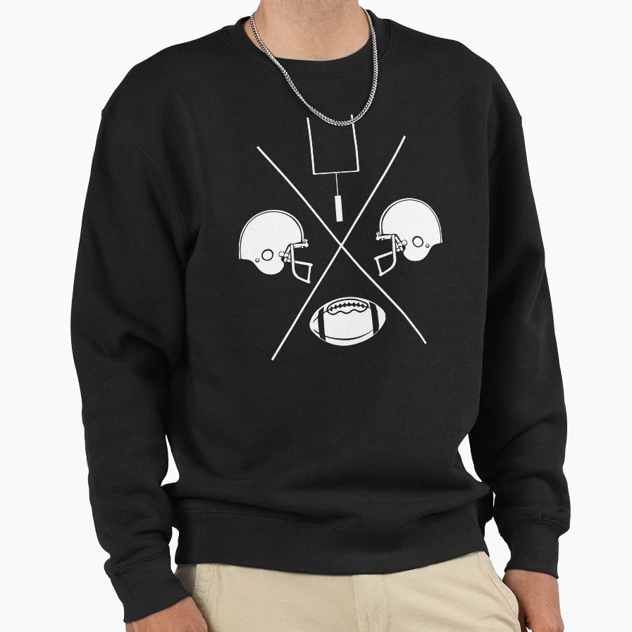 Football Love Sweatshirt - Unique Graphic for Adults - T-Shirt, Sweatshirt, Hoodie