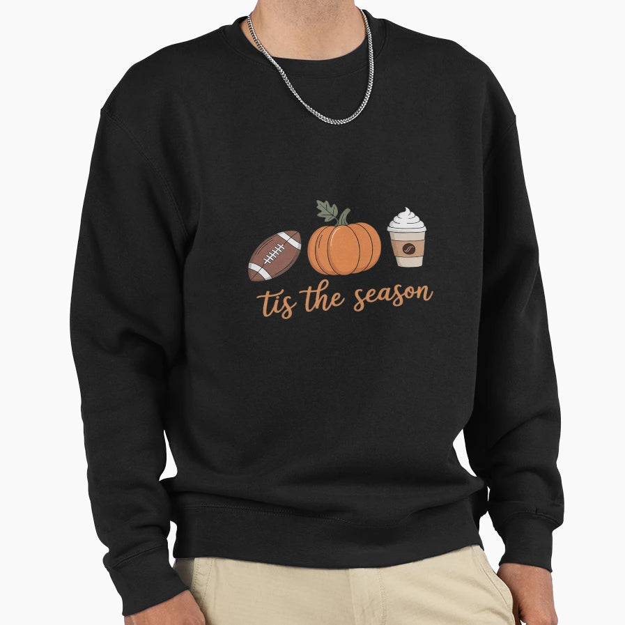 Autumn Baseball Coffee Lover Sweatshirt - Fun Novelty Design Unisex - T-Shirt, Sweatshirt, Hoodie