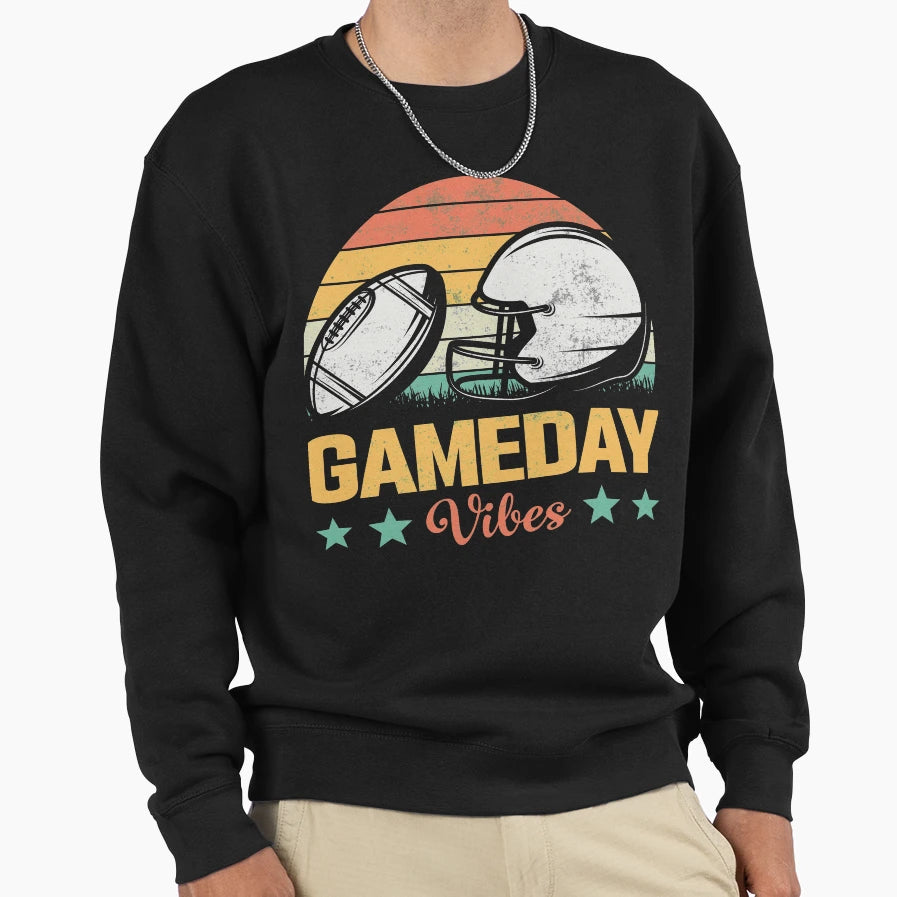 Game Day Vibes Sweatshirt - Novelty Apparel Unisex - T-Shirt, Sweatshirt, Hoodie