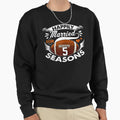 5 Years Wedding Anniversary Football Sweatshirt - Graphic Print for Adults - T-Shirt, Sweatshirt, Hoodie