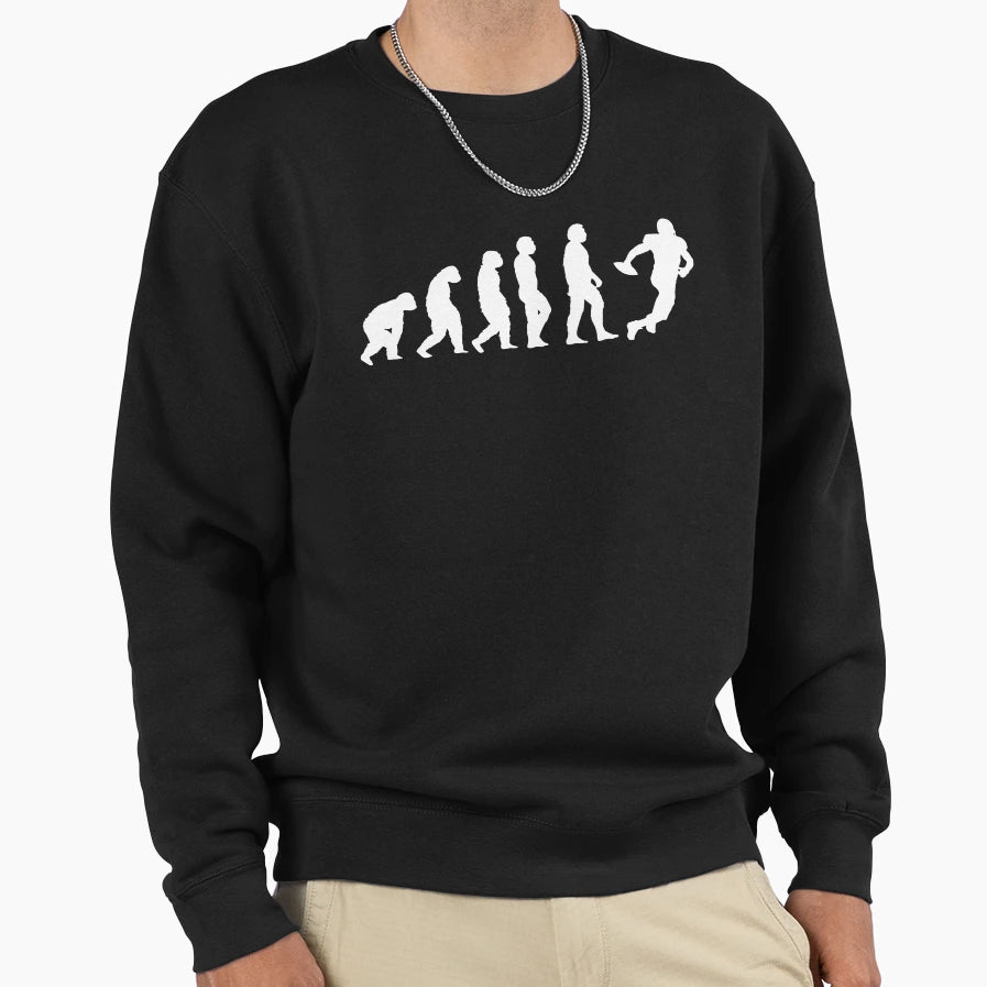 Evolution To American Football Player Sweatshirt - Custom Art Print Unisex - T-Shirt, Sweatshirt, Hoodie