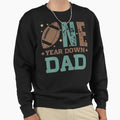 Dad 1 Year Old Football 1St Year Down Sweatshirt - Custom Art Print Unisex - T-Shirt, Sweatshirt, Hoodie