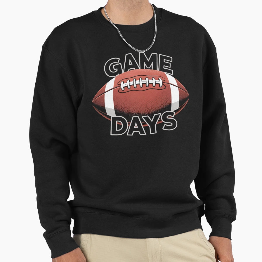 Game Day Football Season Sweatshirt - Custom Art Print for Adults - T-Shirt, Sweatshirt, Hoodie