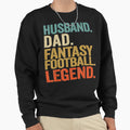 Mens Husband Dad Fantasy Football Sweatshirt - Aesthetic Graphic Men Women - T-Shirt, Sweatshirt, Hoodie