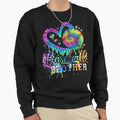 Tie Dye Baseball Brother Drip Heart Sweatshirt - Unique Graphic Unisex - T-Shirt, Sweatshirt, Hoodie