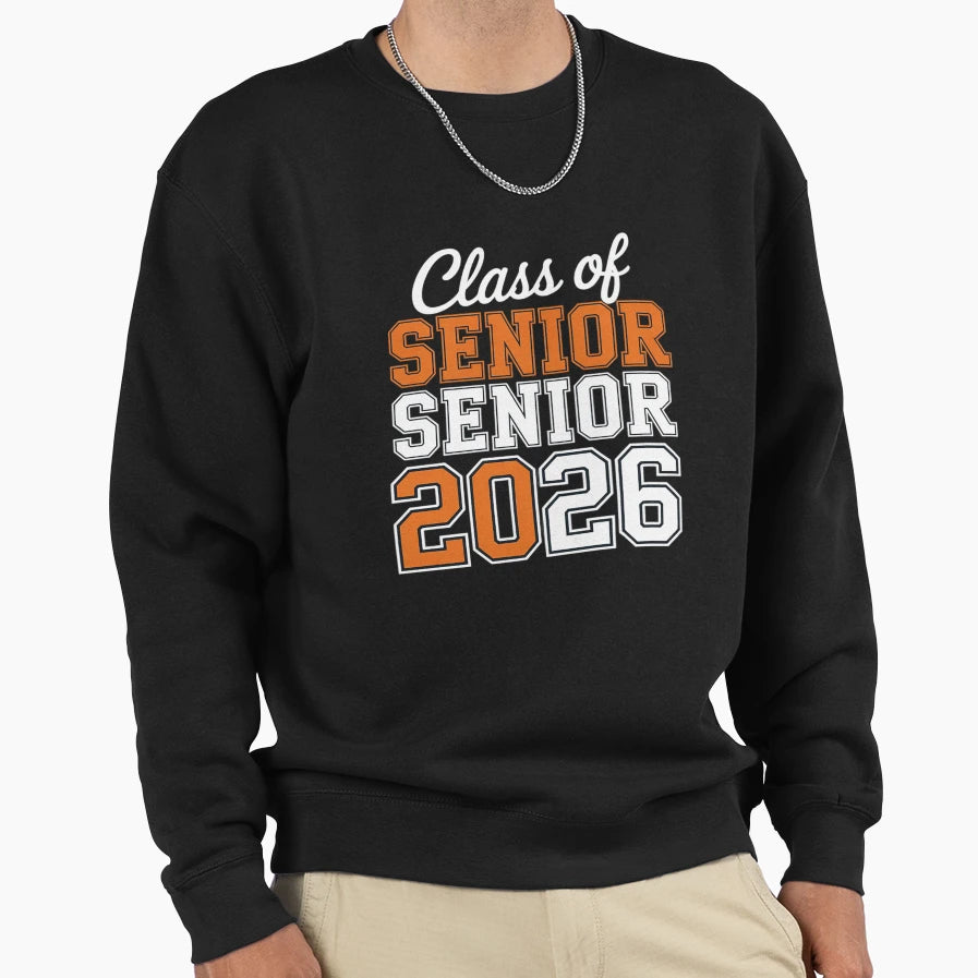 Proud Senior 2026 Graduation High Sweatshirt - Casual Everyday Wear Unisex - T-Shirt, Sweatshirt, Hoodie