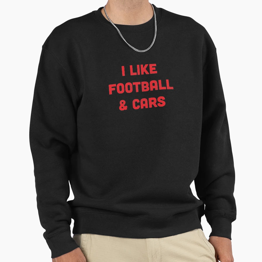 Football Cars Sweatshirt - Graphic Print for Adults - T-Shirt, Sweatshirt, Hoodie