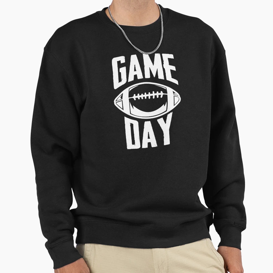 Football Game Day Touchdown Rugby Player Sweatshirt - Graphic Print Unisex - T-Shirt, Sweatshirt, Hoodie