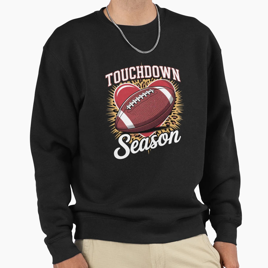 Touchdown Season American Football Sweatshirt - Custom Art Print Unisex - T-Shirt, Sweatshirt, Hoodie