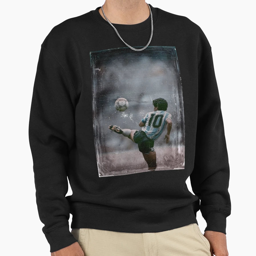 Diego Maradona Sweatshirt - Minimalist Print for Adults - T-Shirt, Sweatshirt, Hoodie