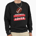 American Football Lover Simple White Sweatshirt - Unique Graphic Men Women - T-Shirt, Sweatshirt, Hoodie