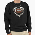 Heart American Football Valentines Day T-Shirt - Novelty Apparel Unisex - T-Shirt, Sweatshirt, Hoodie