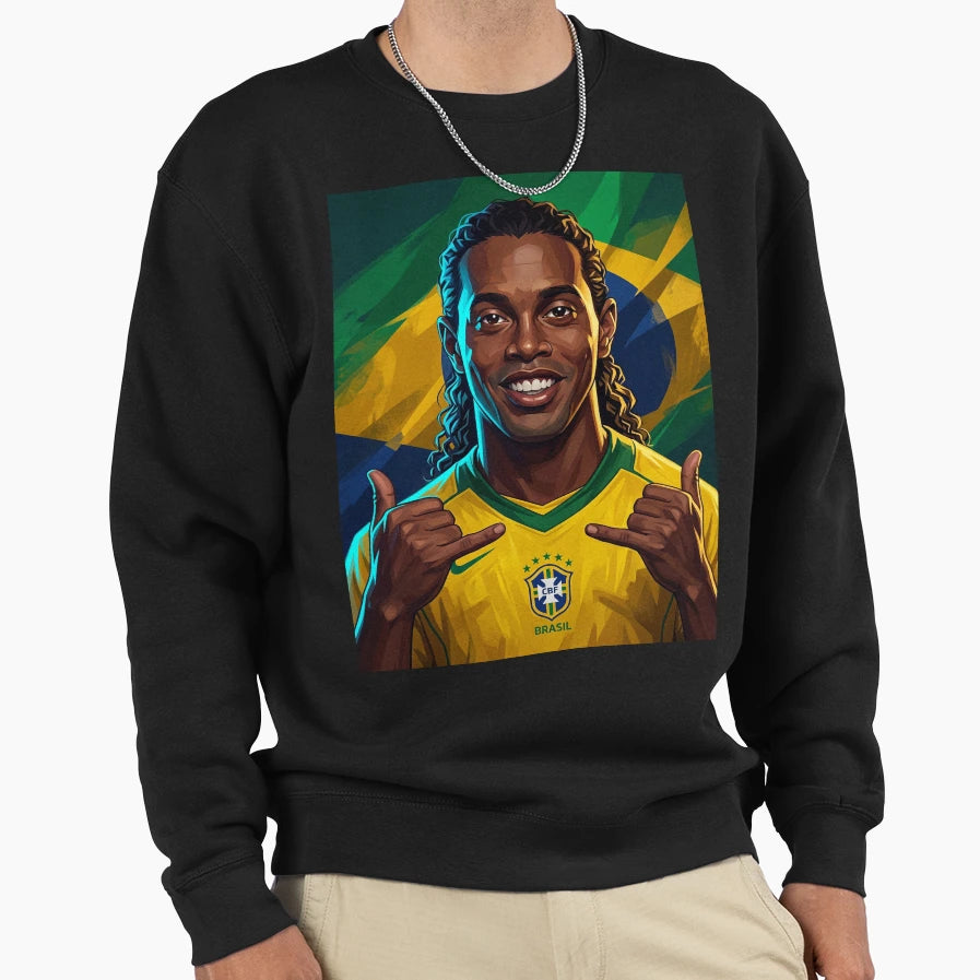 Ronaldinho Sweatshirt - Streetwear Style Unisex - T-Shirt, Sweatshirt, Hoodie