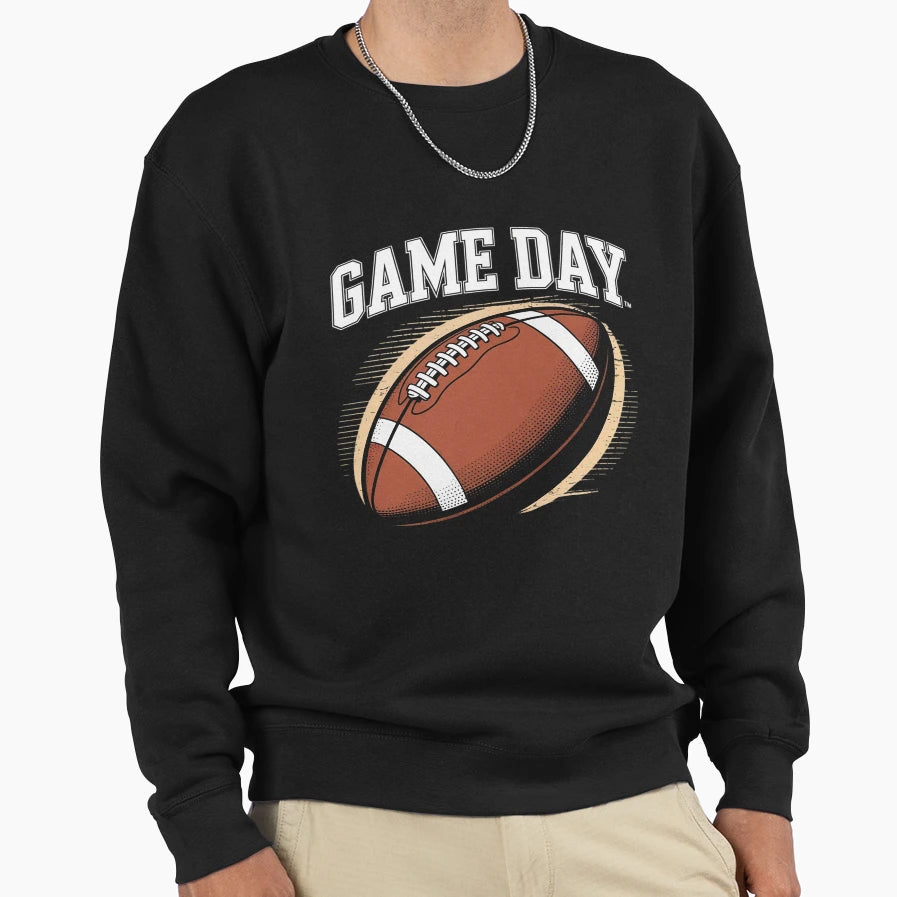 American Football Game Day Gridiron Sweatshirt - Unique Graphic for Adults - T-Shirt, Sweatshirt, Hoodie