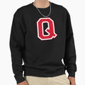 Red Varsity Letter Q Sweatshirt - Aesthetic Graphic for Adults - T-Shirt, Sweatshirt, Hoodie