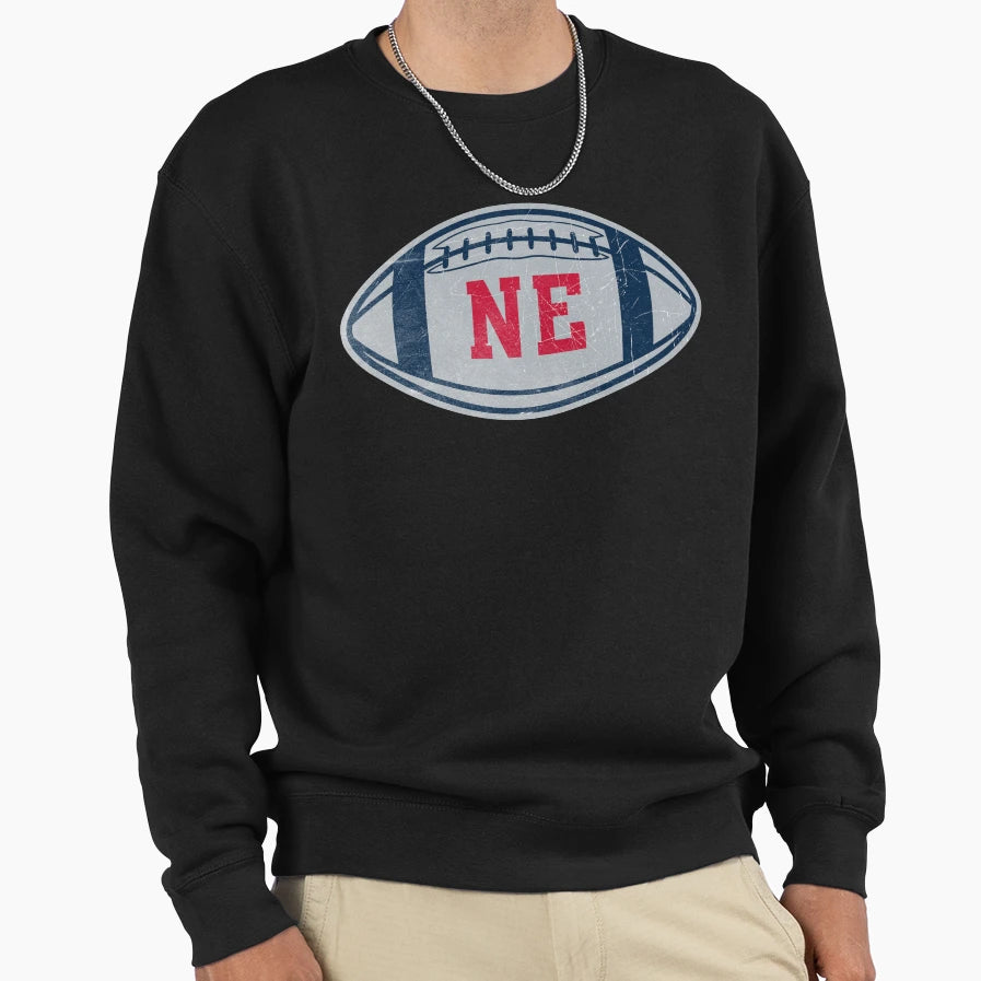 New England Throwback Football Sweatshirt - Unique Graphic for Adults - T-Shirt, Sweatshirt, Hoodie